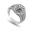 1.02 CT Clustered Diamond Engagement Ring Set in 14K White Gold - Virani Jewelers