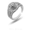 1.02 CT Clustered Diamond Engagement Ring Set in 14K White Gold - Virani Jewelers