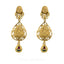 22K Antique Gold Charm Necklac & Drop Earrings Set W/ Ruby, Emerald, and Kundan Stones - Virani Jewelers
