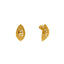 22K Yellow Gold Beaded Stud Earrings (3.6gm)