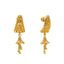22K Yellow Gold Beaded Stud Earrings (6.1gm)