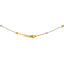 22K Yellow & White Gold Thin Beaded Chain (4.8gm)