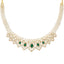 22K Yellow Gold, Emerald & CZ Necklace (44.3gm)