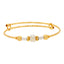 22K Multi-Tone Gold Adjustable Beaded Bangle for Kids (11.8 grams)