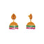22K Yellow Gold & Gemstone Jhumki Earrings (18.4gm)