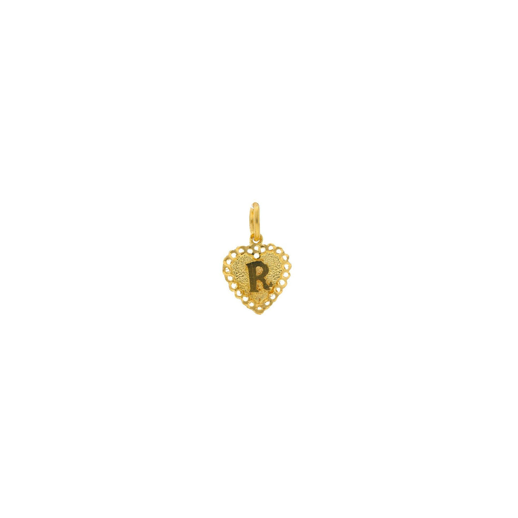 22K Gold Prisha "R" Pendant - Virani Jewelers |
The beautiful 22K Gold Prisha