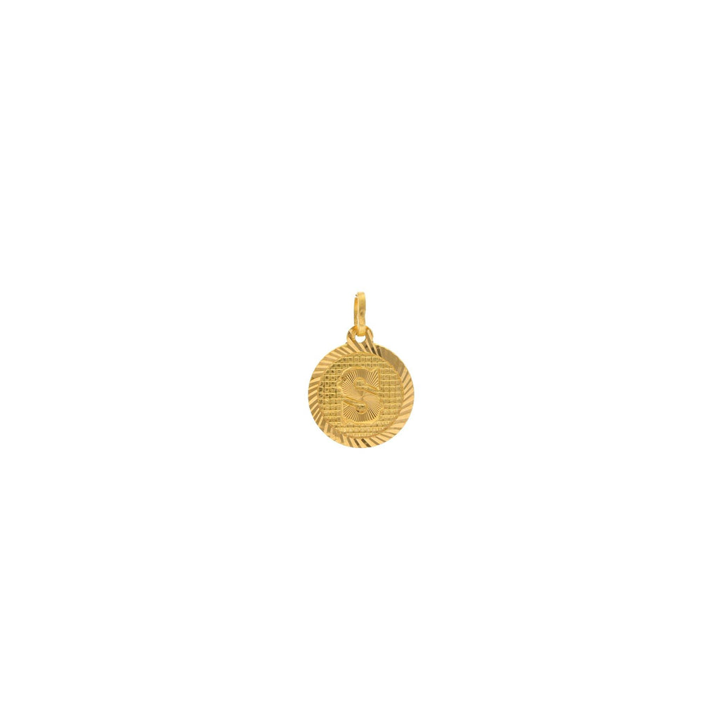 22K Gold "S" Medallion Pendant - Virani Jewelers |
Bring life to any basic gold chain with the 22K Gold