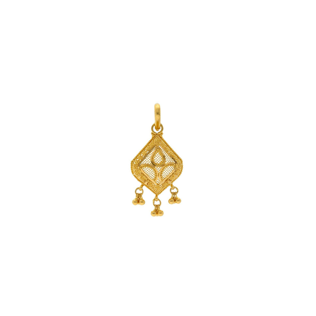 22K Gold Alisha Pendant - Virani Jewelers |
The 22K Gold Alisha Pendant from Virani Jewelers is truly a one of a kind. This gorgeous 22K g...