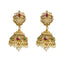 An image of a pair 22K gold earrings from Virani Jewelers
