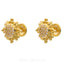 22K Yellow Gold Celestial Stud Earrings Set W/ Cubic Zirconia Stones - Virani Jewelers