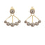 Minimalist 0.8 CT Round Diamond Ear Jackets Set in 14K Yellow Gold, Multiwear Earrings - Virani Jewelers