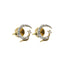 0.32CT Shooting Star Diamond Earrings Set In 18K Yellow Gold - Virani Jewelers