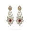 Limited Edition 12.55CT VVS Diamond Choker & Earring Set in 18K Gold W/ Centre Ruby - Virani Jewelers