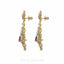 Limited Edition 12.55CT VVS Diamond Choker & Earring Set in 18K Gold W/ Centre Ruby - Virani Jewelers