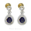 18K Multi Tone Gold Diamond Necklace & Earrings Set W/ 3.79ct VVS Diamonds, Pisces & Circle Link, & Changeable Gem Feature - Virani Jewelers