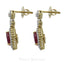 18K Multi Tone Gold Diamond Necklace & Earrings Set W/ 3.79ct VVS Diamonds, Pisces & Circle Link, & Changeable Gem Feature - Virani Jewelers