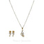 0.47CT Diamond Bisou Pendant Necklace & Earrings Set in 18k Yellow Gold - Virani Jewelers