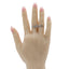 0.3CT Diamond Double Finger Ring W/ Floral Frame - Virani Jewelers