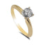 0.5CT Solitaire Diamond Ring Set in 18K Yellow Gold - Virani Jewelers