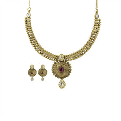 22K Gold Necklace and Earrings Set - Virani Jewelers