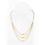 22K Yellow & White Gold Necklace and Drop Earring Set W/ Multi Layered Design - Virani Jewelers