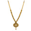 22K Yellow Gold Necklace & Earrings Set W/ Kundan, Emeralds, Rubies & Artisanal Accent Chain - Virani Jewelers
