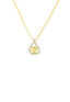 22K Yellow Gold Open Heart Frame W/ Centre Om Pendant - Virani Jewelers