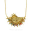 22K Anitque Gold Ganesh Navratna Pendant - Virani Jewelers