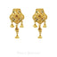 22K Yellow Gold Ornate Pattern Pendant & Earrings Set - Virani Jewelers