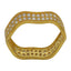 22K Yellow Gold Wave Cubic Zirconia Ring - Virani Jewelers