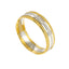 Platinum & 18K Yellow Gold Two Tone Ring Band For Men - Virani Jewelers