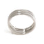 Platinum Ring Band W/ Twisted Stripes for Men - Virani Jewelers