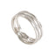 Platinum Ring Band W/ Twisted Stripes for Men - Virani Jewelers