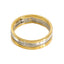 18K Yellow Gold & Platinum Two Tone Ring Band For Men - Virani Jewelers