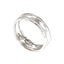 Classic Platinum Ring Band W/ Textured Stripes for Men - Virani Jewelers
