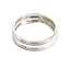 Classic Platinum Ring Band W/ Textured Stripes for Men - Virani Jewelers