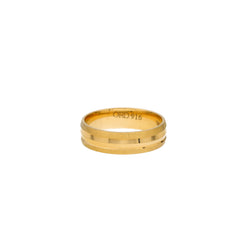 22K Yellow Gold Textured Band Ring (7.9gm)