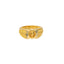 22K Yellow Gold Ring with Engraved Center (7.8gm)