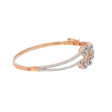 18K Rose Gold & 1.5ct Diamond Bangle (14.3gm) | 
Elevate your style with the mesmerizing beauty of this 18k rose gold and diamond Indian gold ban...
