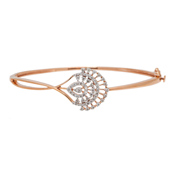 18K Rose Gold & 0.59ct Diamond Bangle (11.3gm) | 
Immerse yourself in the world of fine jewelry when you adorn your wrist with this lovely 18k ros...