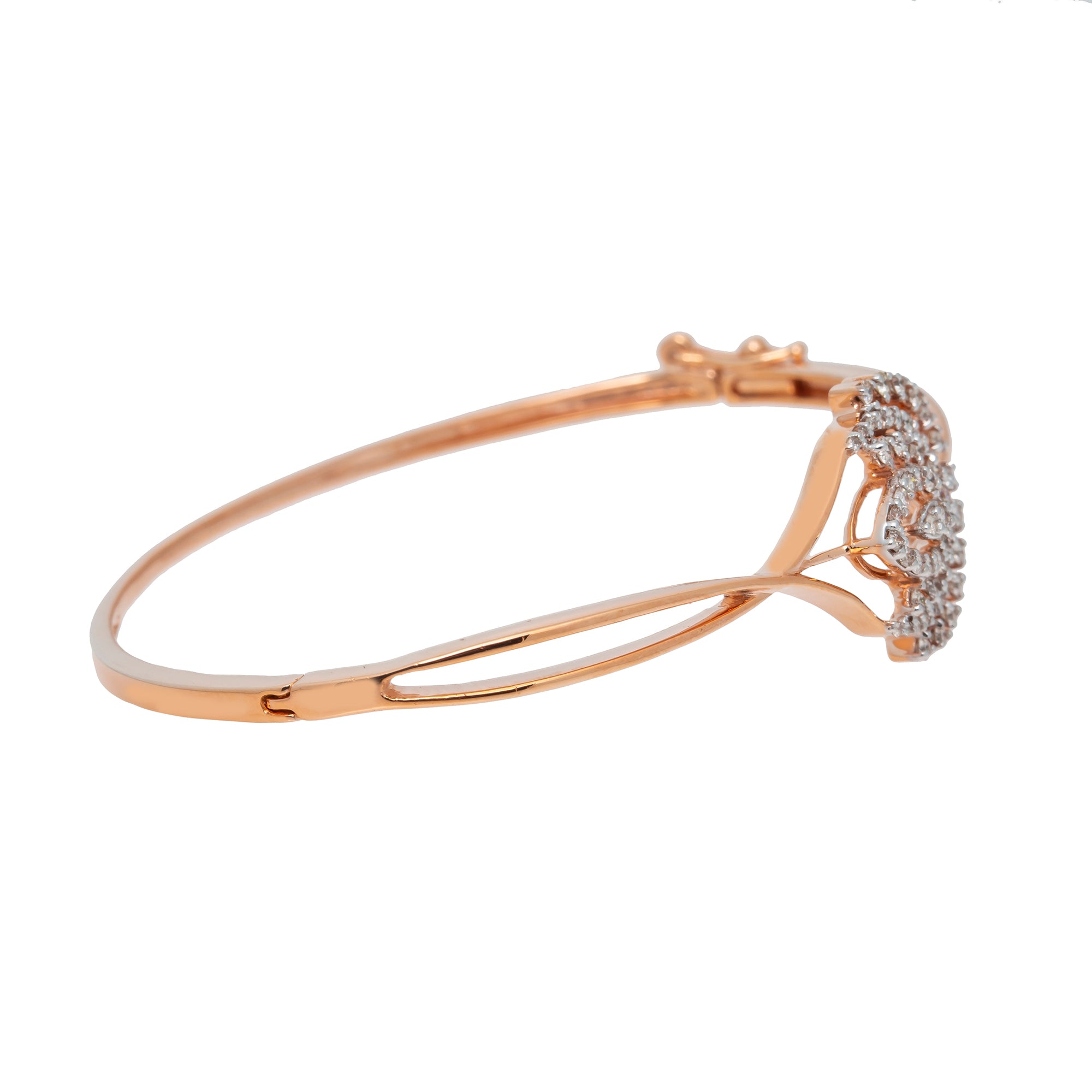 Rose Gold Domed Cuff Bracelet – Marissa Collections