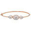 18K Rose Gold & 0.46ct Diamond Bangle (8.3gm)