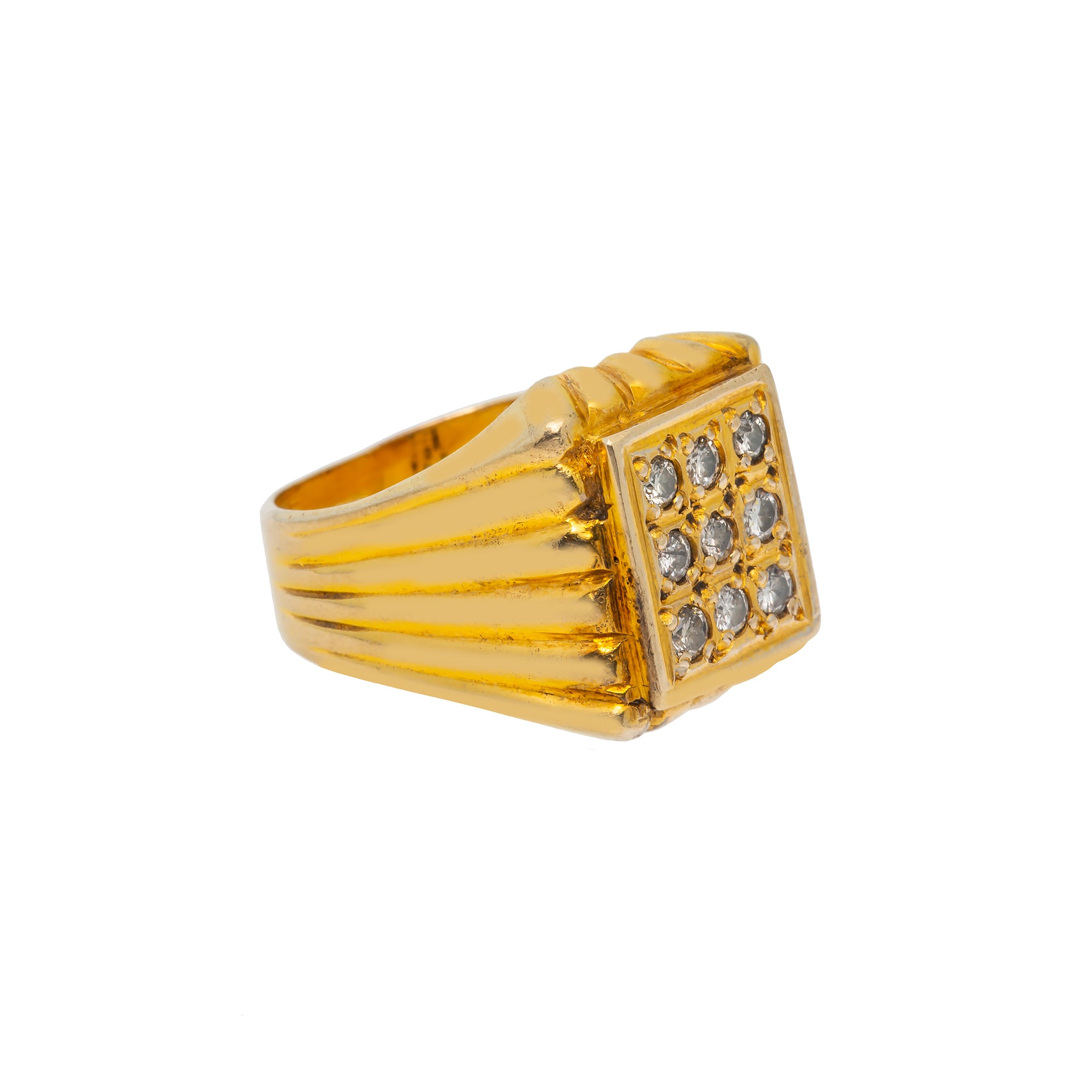 GIA Certified Diamond VVS1 D color Men's 18k Rose Gold Fine Band Ring –  Archariel