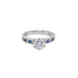 18K White Gold & 0.93ct Diamond Ring (3.3gm) | Discover the enchanting beauty of our diamond jewelry by owning this luxurious 18k white gold and...