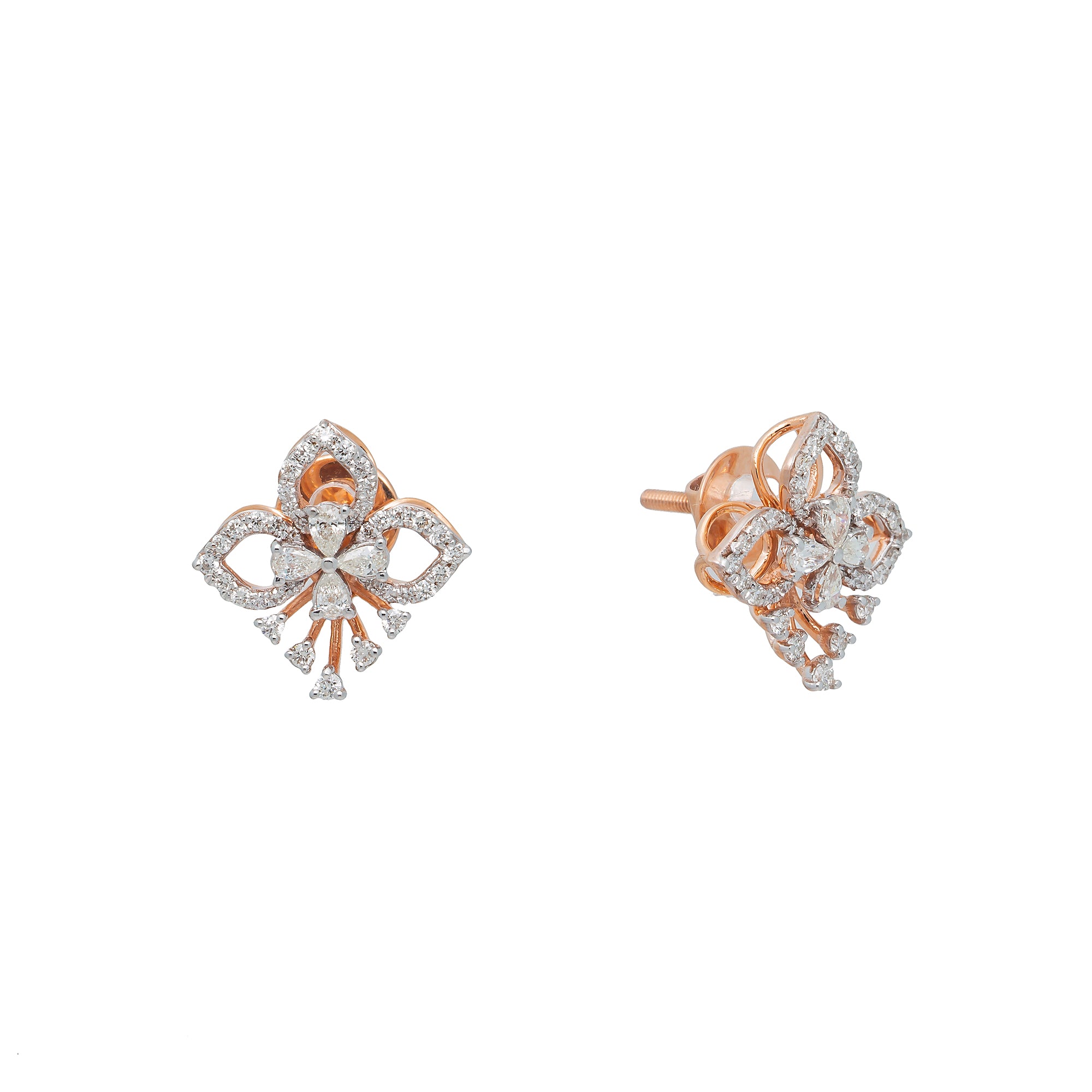Rose Gold Star Earrings – GIVA Jewellery