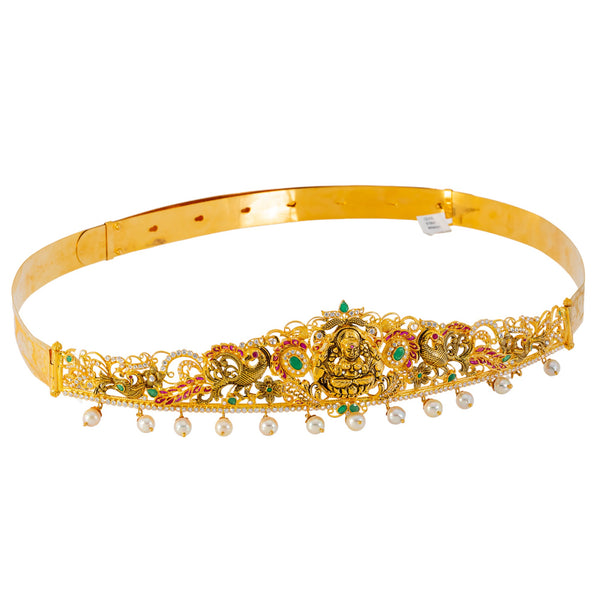 22k Yellow Gold Vaddanam Belt w/ Gems & Pearls (184gm) | 


Virani Jewelers presents an exquisite Vaddanam waist belt, a harmonious fusion of artistry and...