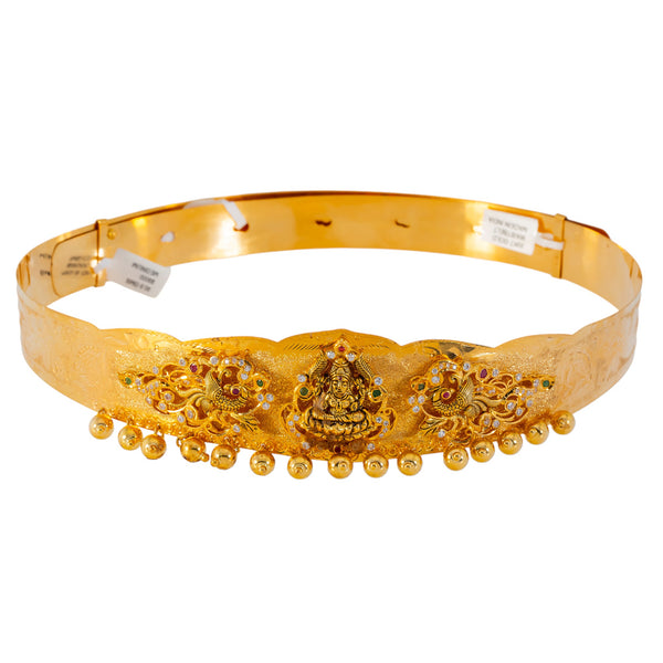 22k Yellow Gold & Gemstone Kids Vaddanam Belt (91gm) | 


Discover the cultural elegance in Virani Jewelers' collection – this darling temple-style Vadd...