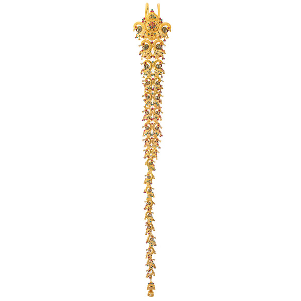 22K Yellow Gold & Gemstone Jada (180gm) | 


Elevate your style with the exquisite allure of this 22k yellow gold and gemstone Jada hair or...