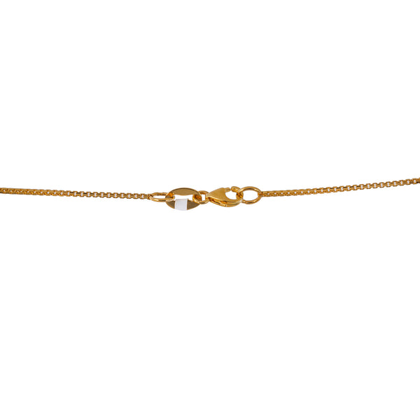 22K Multi-Tone Gold Beaded Chain (22.5gm) | 


Introducing the epitome of elegance – Virani Jewelers' 22k multi-tone gold beaded chain.   Thi...