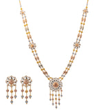 22K Multi-Tone Gold Beaded Necklace Set (71.4gm) | 


Indulge in the epitome of luxury with this Virani Jewelers 22k multi-tone gold beaded necklace...